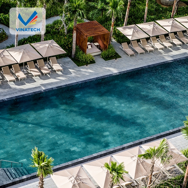 Vinatech là đơn vị thiết kế hồ bơi nghỉ dưỡng đẹp, chất lượng và uy tín hàng đầu