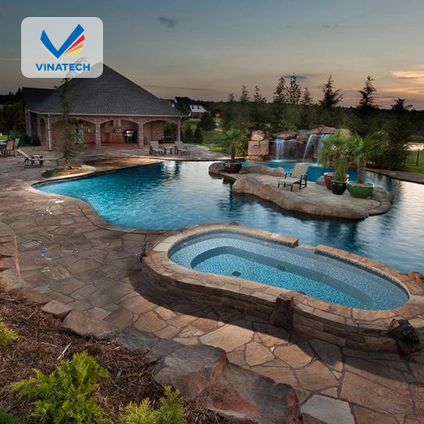 Chọn mẫu hồ bơi sân vườn sinh học giúp tiết kiệm nước và bảo vệ cây cối