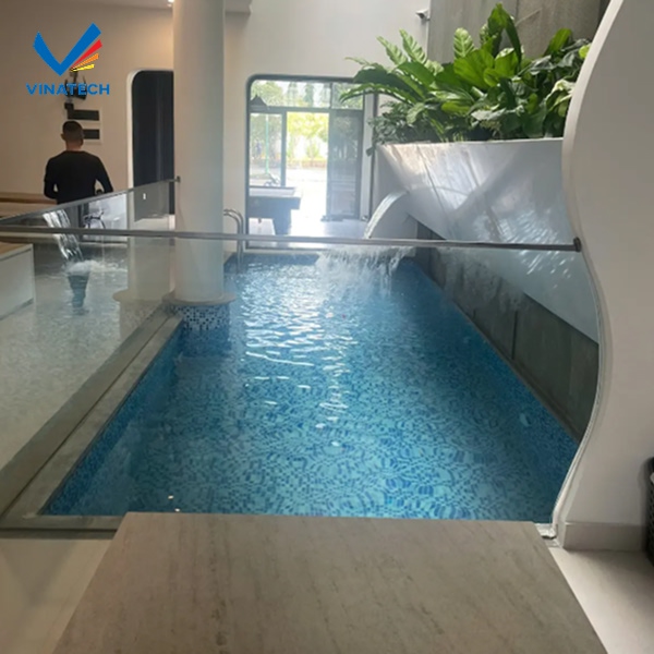 Xây bể bơi trong nhà ống giúp tăng giá trị thẩm mỹ và giá trị bất động sản