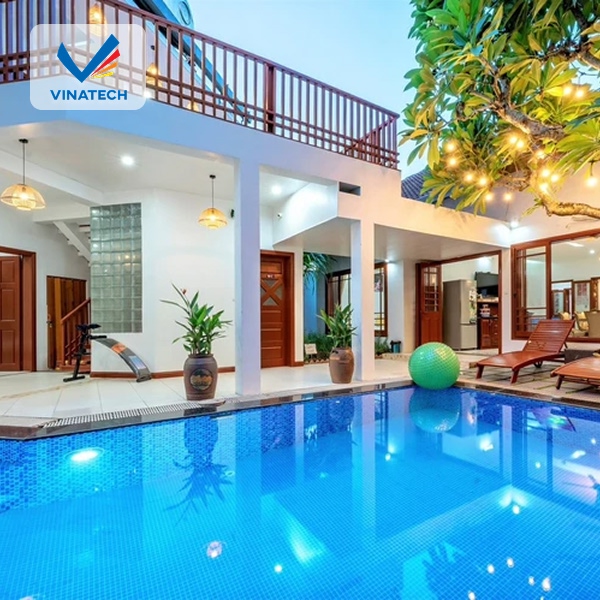 Thi công hồ bơi Vintage giúp gia chủ thu hút tài lộc