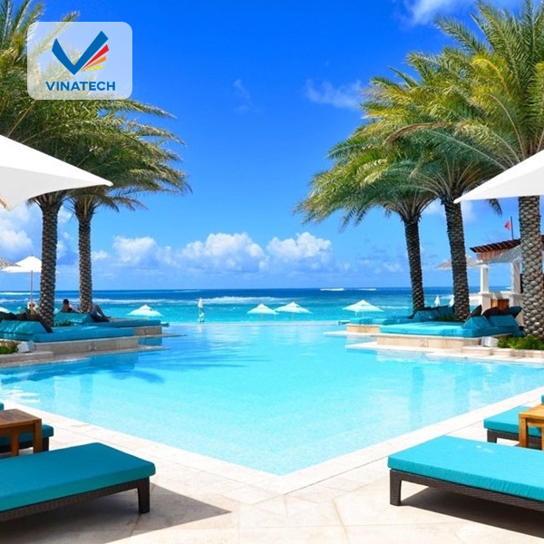 Thiết kế hồ bơi resort chuẩn phong thủy giúp thu hút tài lộc cho chủ đầu tư