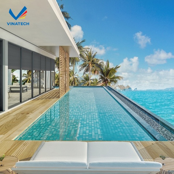 Xây hồ bơi mini trên sân thượng giúp tối ưu hóa không gian và tăng giá trị thương mại