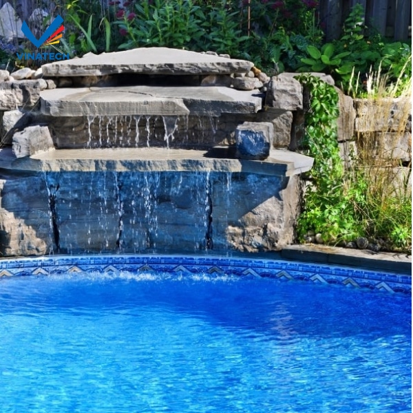 Vinatech đơn vị thi công hồ bơi thác nước đẹp, hỗ trợ miễn phí thiết kế