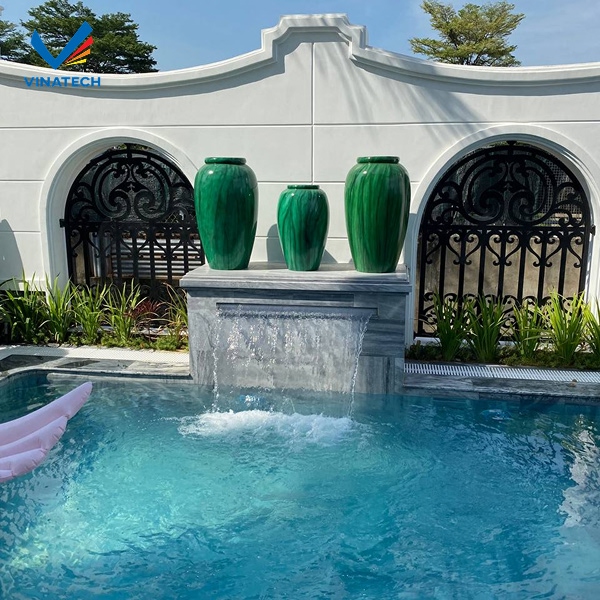 Quy trình thi công hồ bơi thác nước tại Vinatech được thiết kế chuẩn hóa