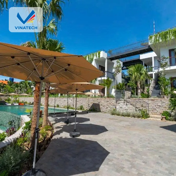 Hình ảnh thi công hồ bơi khách sạn đạt chuẩn phong thủy