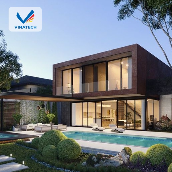 Vinatech chuyên thiết kế hồ bơi cho biệt thự vườn đẹp, tinh tế và sang trọng