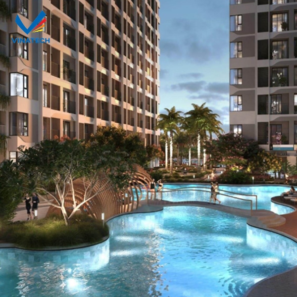 Thiết kế hồ bơi cho căn hộ đòi hỏi sự tỉ mỉ để đảm bảo yếu tố thẩm mỹ