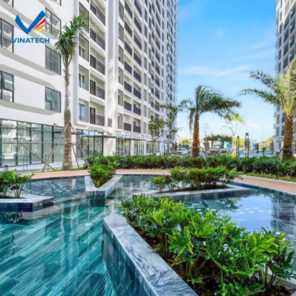 Chi phí thiết kế hồ bơi cho căn hộ phụ thuộc vào quy mô, vật liệu và vị trí