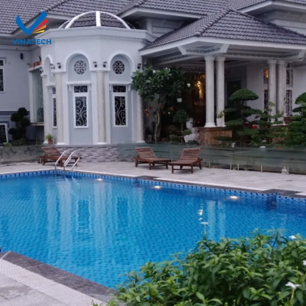 Vinatech chuyên thiết kế hồ bơi cổ điển mang phong cách châu Âu sang trọng