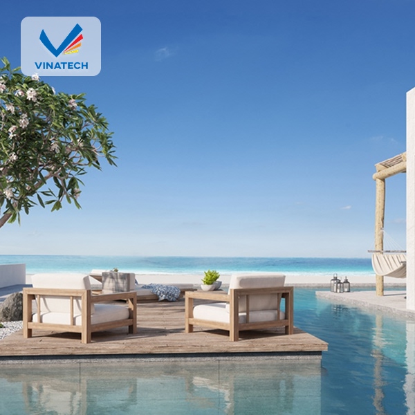 Thiết kế hồ bơi nghỉ dưỡng đẹp cần hài hòa với cảnh quan thiên nhiên xung quanh