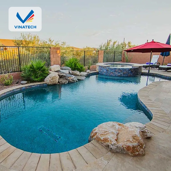 Vinatech chuyên thiết kế hồ bơi spa đẹp, uy tín với chất lượng hàng đầu