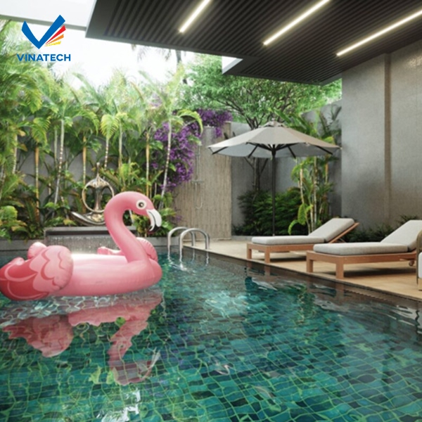 Vinatech đảm bảo tuổi thọ bể bơi mini trong nhà lên đến 25 năm sử dụng