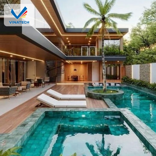 Thiết kế hồ bơi luxury cần đảm bảo yếu tố kỹ thuật, thẩm mỹ và phong thủy