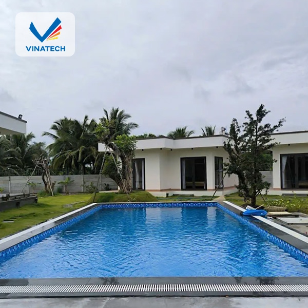 Chi phí thi công bể bơi phụ thuộc vào kích thước, vật liệu và công nghệ áp dụng