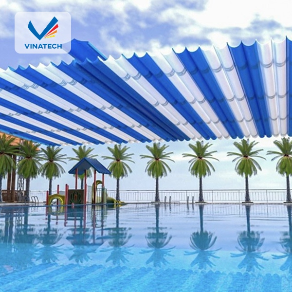 Mái che phải chịu lực tốt, đạt chuẩn TCVN để chống gió bão và tải trọng cao