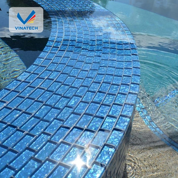 Gạch mosaic tiết kiệm chi phí sửa chữa, phù hợp hồ bơi gia đình và công cộng