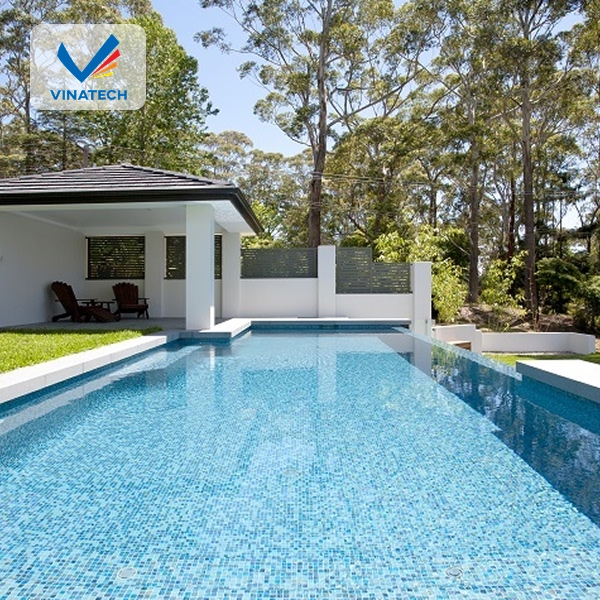 Vinatech chuyên thiết kế hồ bơi gạch mosaic với đa dạng mẫu mã và phong cách