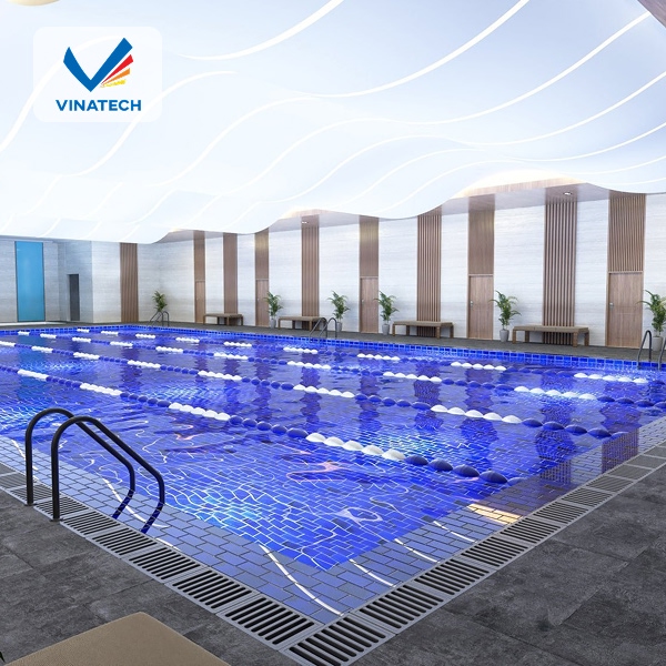 Gạch ốp phù hợp giúp nâng tầm thẩm mỹ và độ bền cho hồ bơi