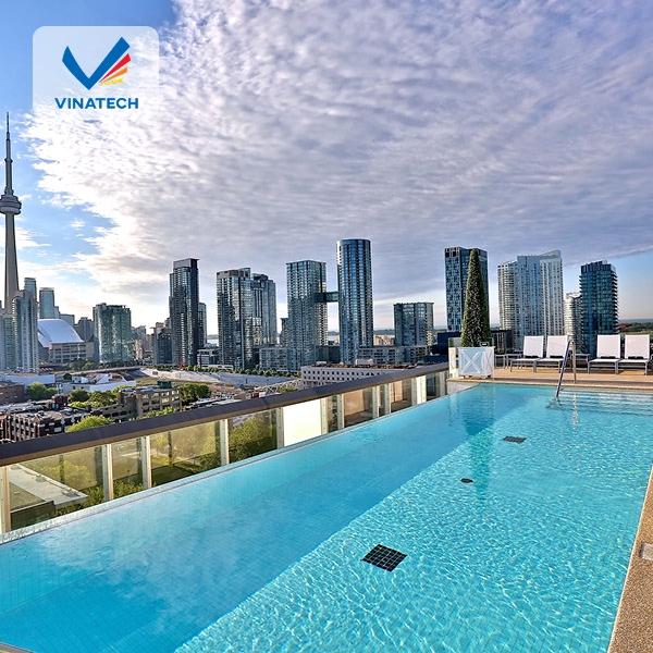 Hồ bơi sân thượng là xu hướng kiến trúc hiện đại và đầy đẳng cấp