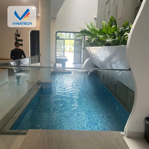 Giá bể bơi mini phụ thuộc diện tích, vật liệu, hệ thống lọc và công nghệ sử dụng