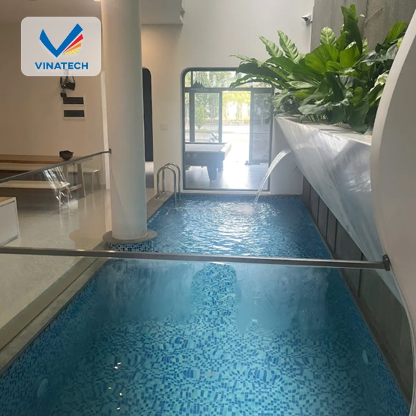 Vinatech - Đơn vị xây bể bơi mini trong nhà, cam kết an toàn và tiết kiệm chi phí