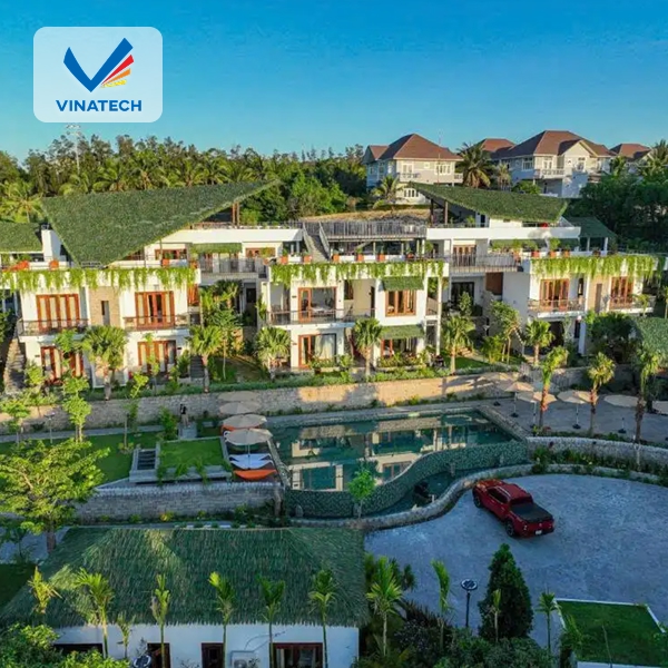 Thi công hồ bơi cho resort nhỏ phù hợp không gian hẹp