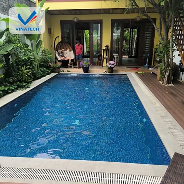 Thiết kế bể bơi mini đẹp, đúng phong thủy giúp nâng tầm không gian và thu hút tài lộc