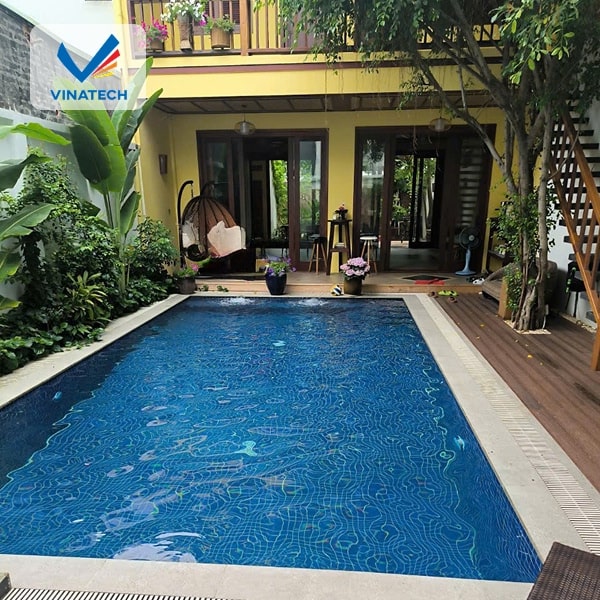Vinatech - Đơn vị thiết kế bể bơi mini đẹp, chuẩn phong thủy