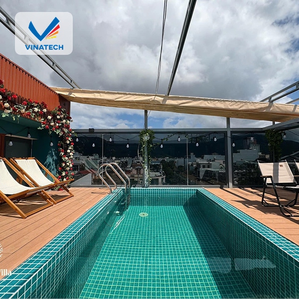 Thi công hồ bơi Vintage theo hình dáng phong thủy tốt