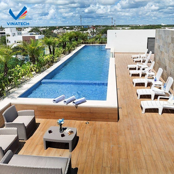 Lưu ý tính toán kỹ thủy lực, hệ thống thiết bị lọc, chống thấm và kết cấu khi thiết kế hồ bơi tràn viền