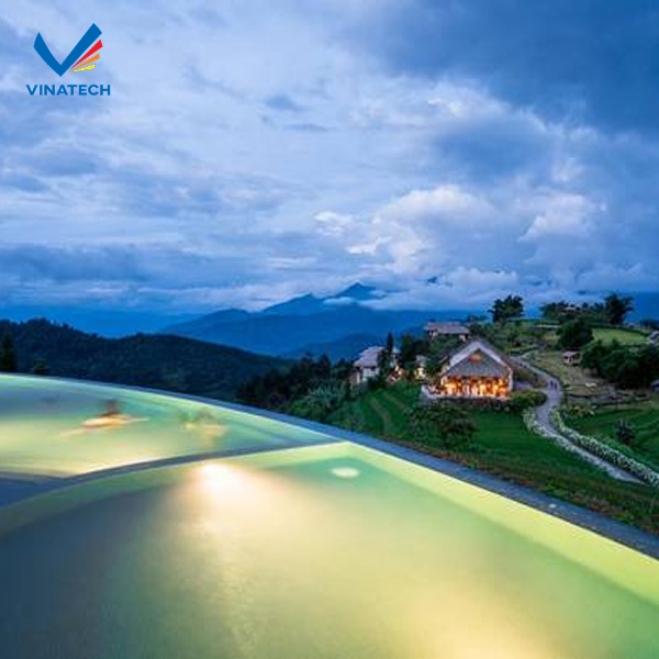 Những tiêu chuẩn cần đảm bảo khi thi công bể bơi tràn viền