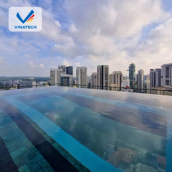 Thiết kế hồ bơi vô cực bài bản giúp nâng cao giá trị công trình và mang lại trải nghiệm thư giãn đẳng cấp hơn