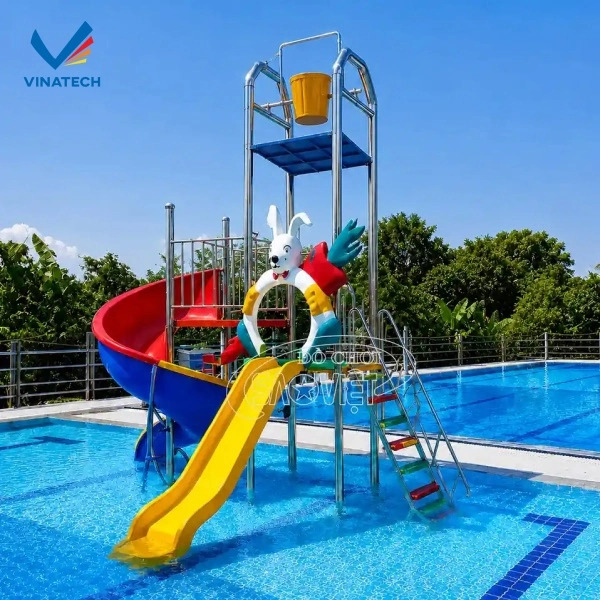 Chuyên thi công hồ bơi trẻ em thiết bị hiện đại, chống thấm vượt trội